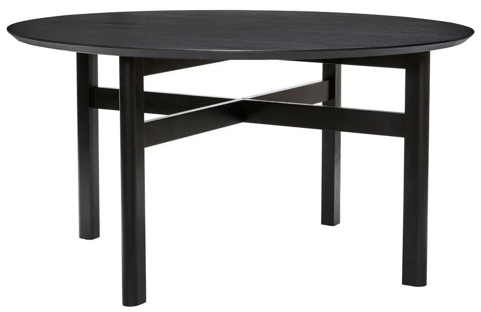 Čierny okrúhly jedálenský stôl ø 140 cm Fjord – Hübsch