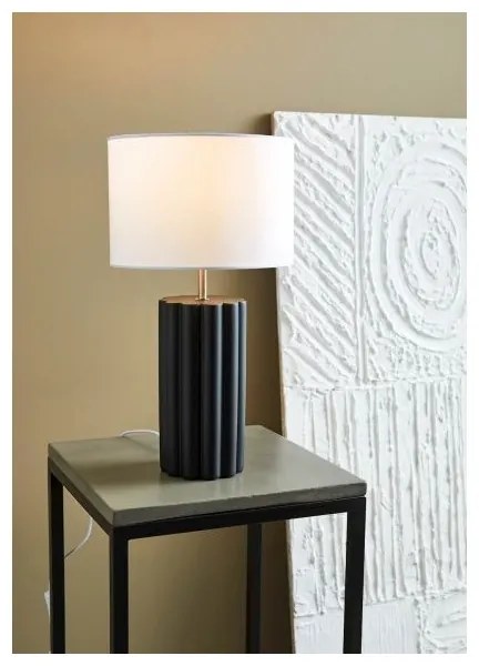 Markslöjd 108221 - Stolná lampa COLUMN 1xE14/18W/230V čierna