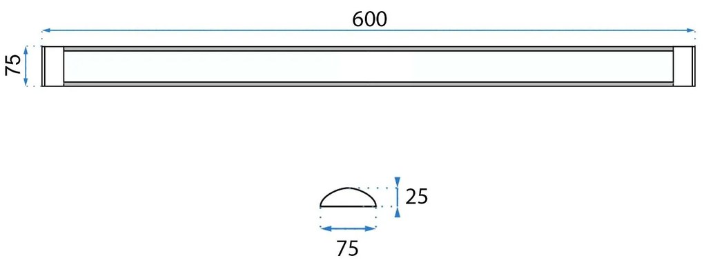 Toolight Toolight, LED panel 60cm, 18W, biela OSW-10240