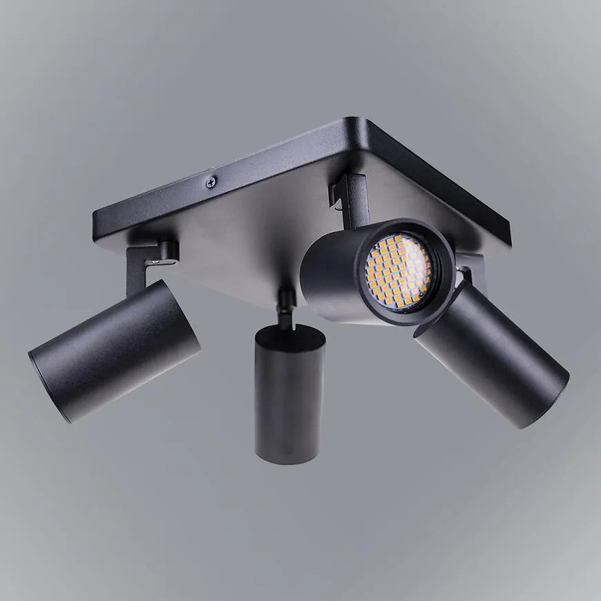 Stropné bodové svietidlo  Grey čierna VO2109 PL4