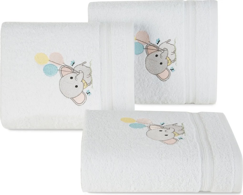 DETSKÝ BAVLNENÝ UTERÁK BABY50 SADA 6KS 50X90 CM BIELA