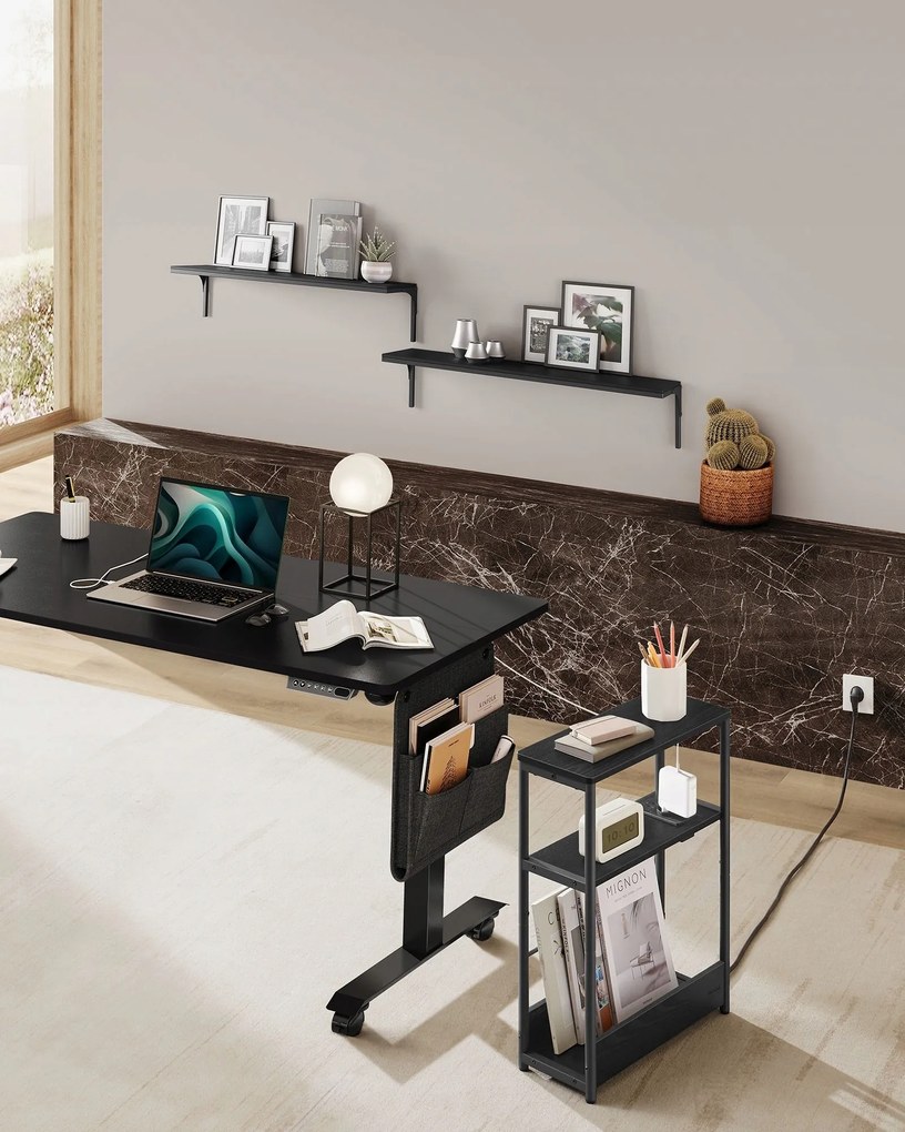 Odkladací stolík s USB Vasagle Blend čierny