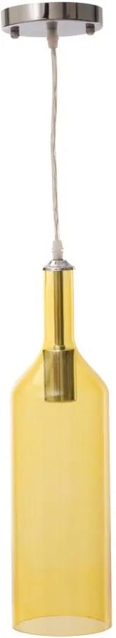 Žlté závesné svietidlo Mauro Ferretti Bottle
