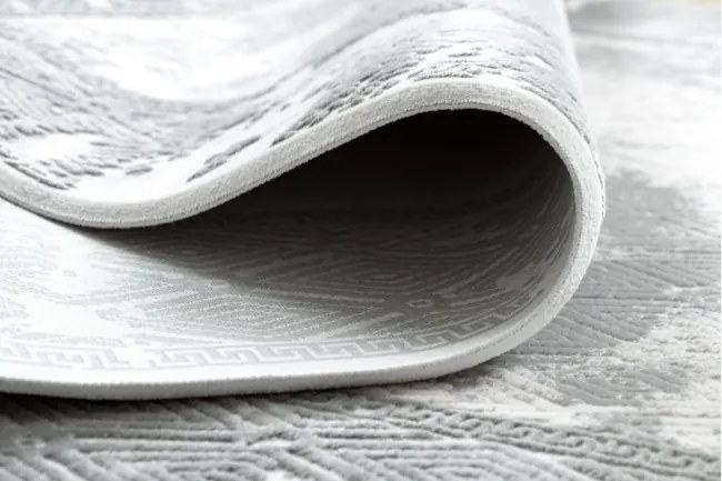 Koberec AKRYL VALS 0W1738 C53 87 Ramka beton, tmavý sivý / svetlý sivý
