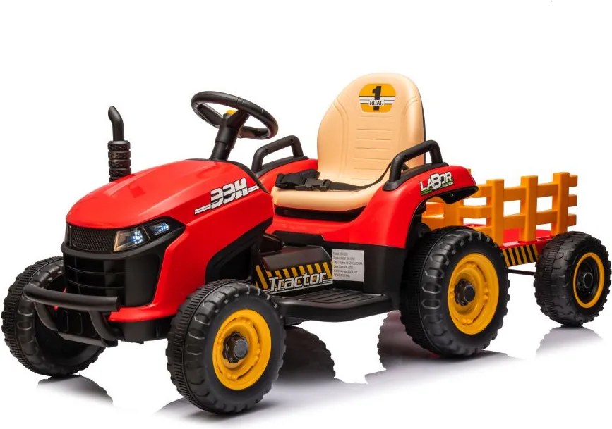 LEAN CARS Elektrický traktor BBH-030 červený