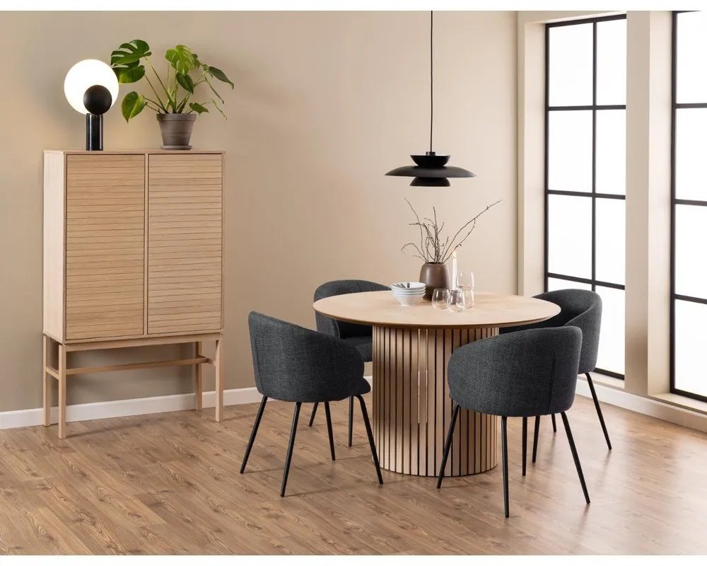 Okrúhly jedálenský stôl s doskou v dubovom dekore ø 120 cm Linley – Actona