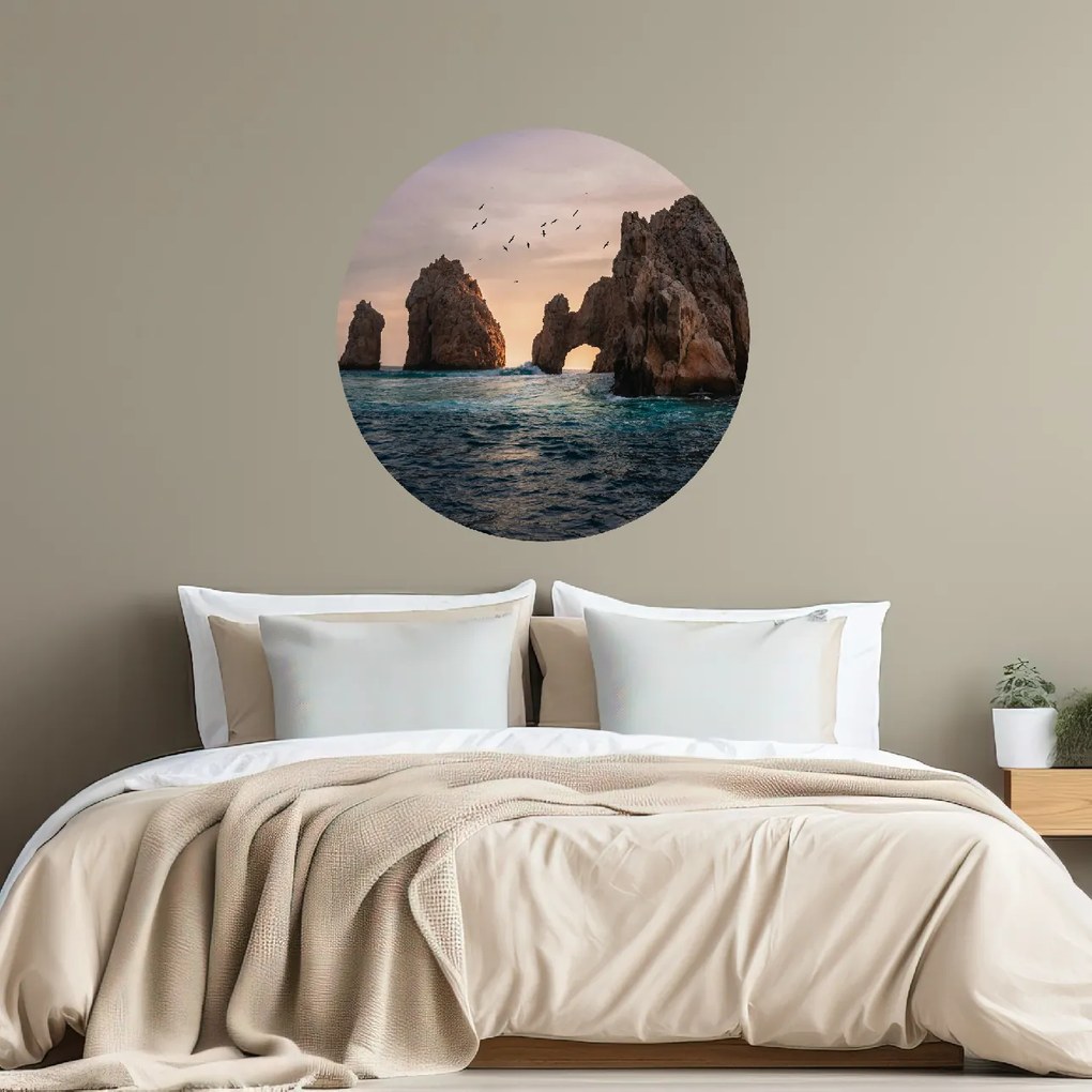 PIPPER. Textilná kruhová nálepka na stenu "Los Cabos" Veľkosť: 100 cm