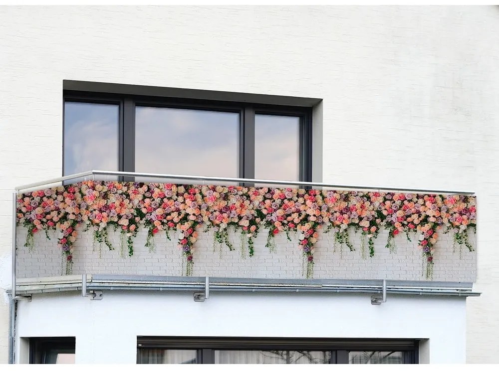 Balkónová zástena 500x85 cm Roses - Maximex