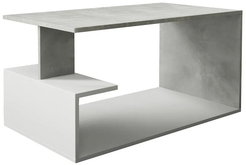 Konferenčný stolík Dante beton/biely
