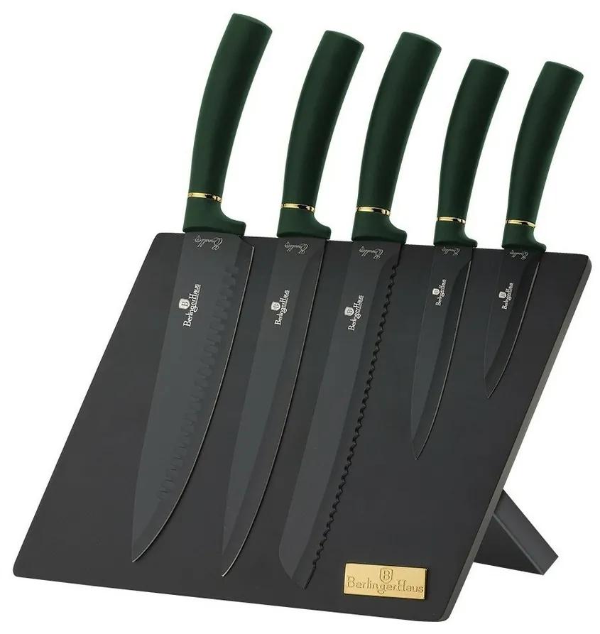 Berlinger Haus Sada nožov v magnetickom stojane 6 ks Emerald Collection