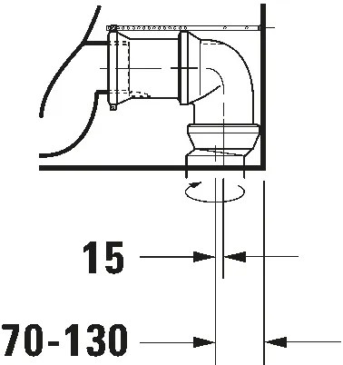 Duravit 21180900002 - WC kombi D-CODE keramika/lesklá biela
