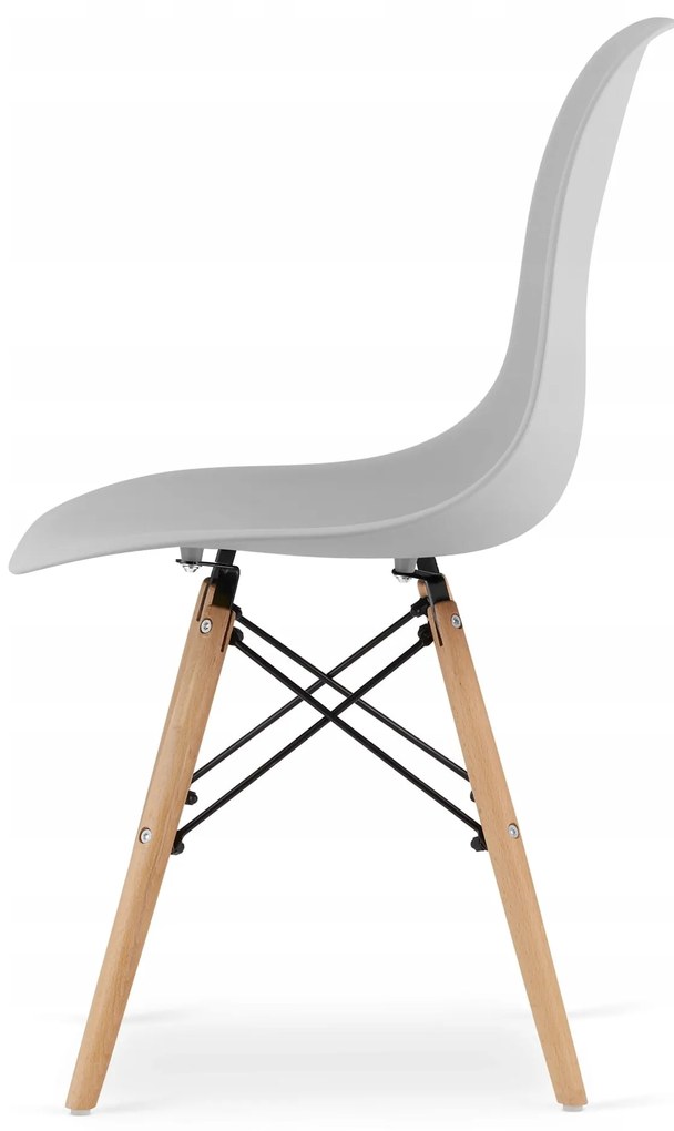 Set štvorcový stôl 80x80 dub sonoma + 4 stoličky OSAKA sivá