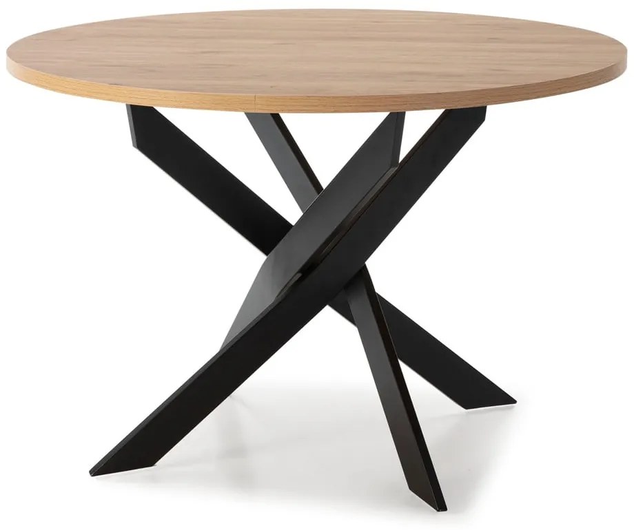 Okrúhly jedálenský stôl s doskou v dubovom dekore 120x120 cm Ther – Marckeric