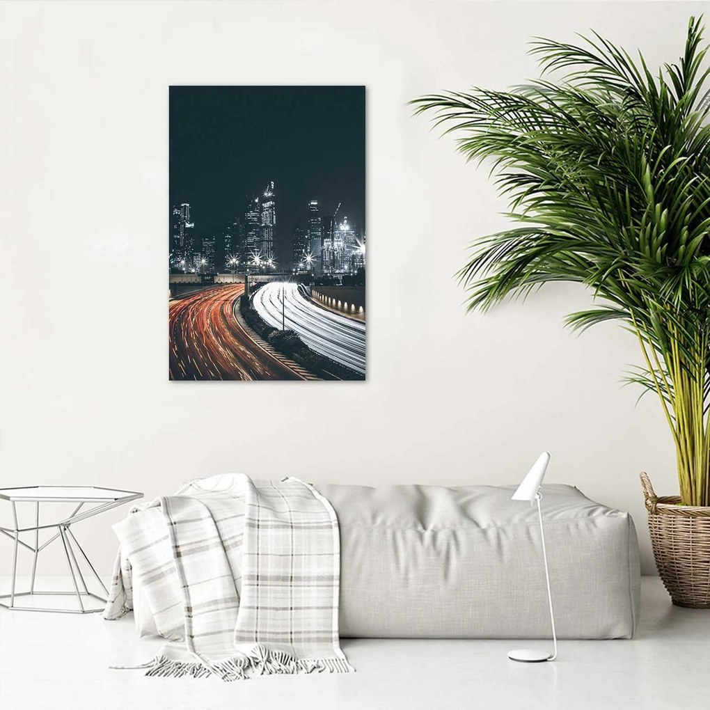Gario Plagát Noc vo veľkomeste Farba rámu: Bez rámu, Rozmery: 30 x 45 cm