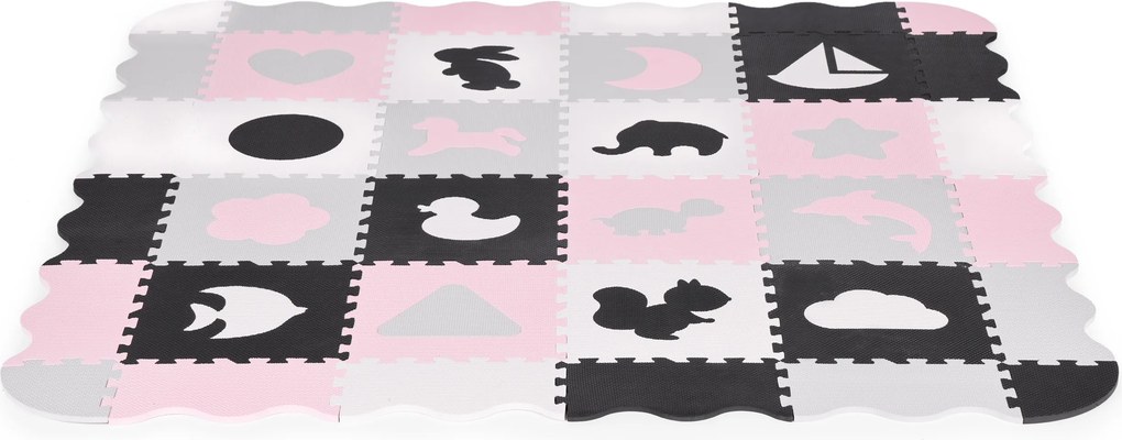 Penová podložka s plotom puzzle suchý bazén 36 kusov ECOTOYS