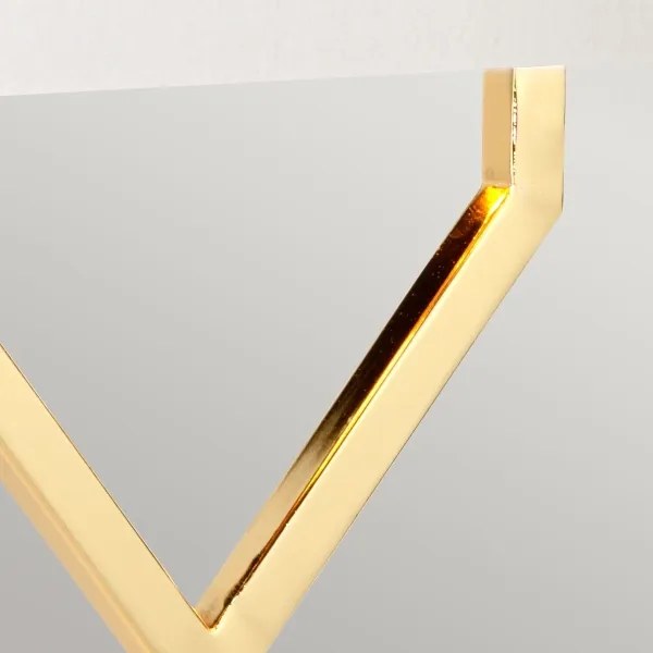 Elstead CROSS-TL-IVORY - Stolná lampa CROSS 1xE27/60W/230V zlatá/biela