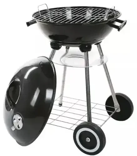 Gril záhradný okrúhly s krytom 38cm MIR230 na drevené uhlie