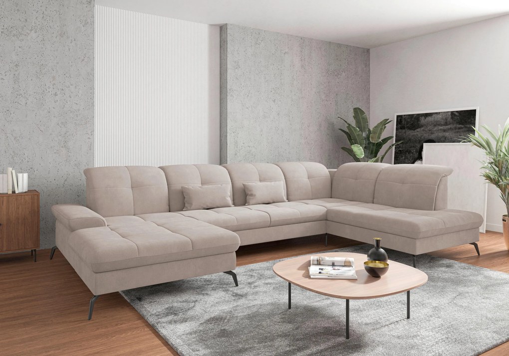 XXXLutz SEDACIA SÚPRAVA, textil, sivobéžová Sit & More - Sedačky - 000144009065