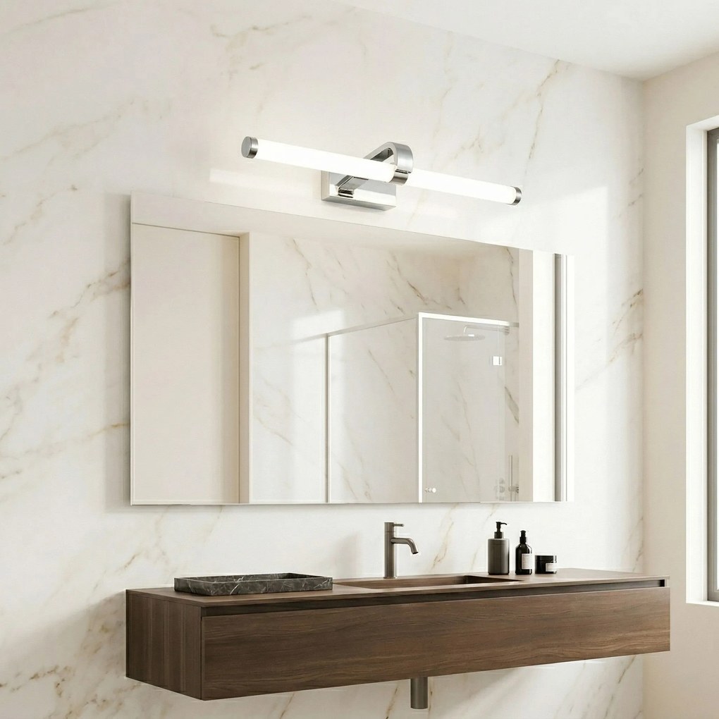 Toolight Rea, Kúpeľňové nástenné LED svietidlo APP1882-1W 60cm CHROME, OSW-66037