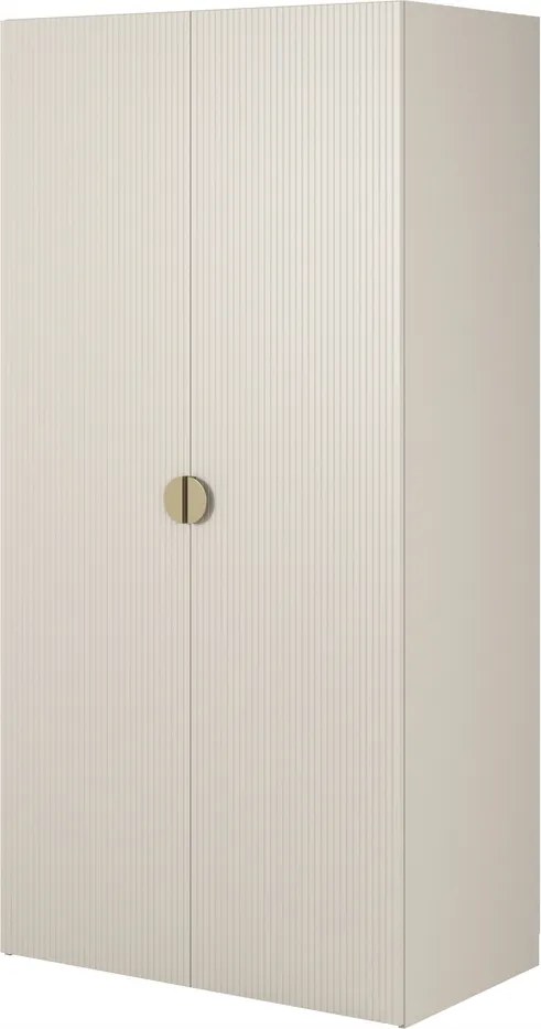 Šatníková skriňa Moonie XII (sivobéžová biela)