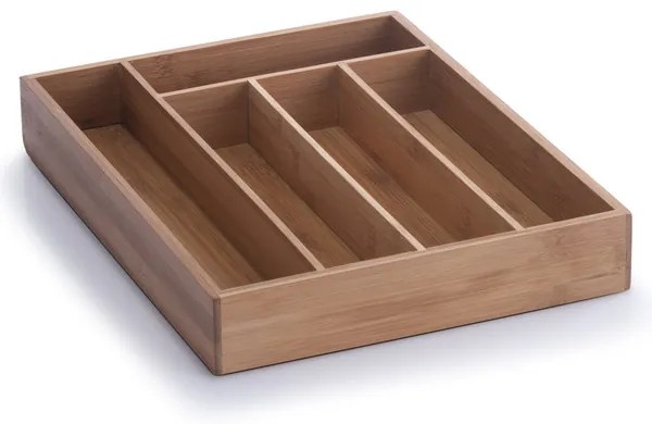 Zeller Present Bambusový organizér, príborník s 5 priehradkami ZELLER 34 x 26 cm