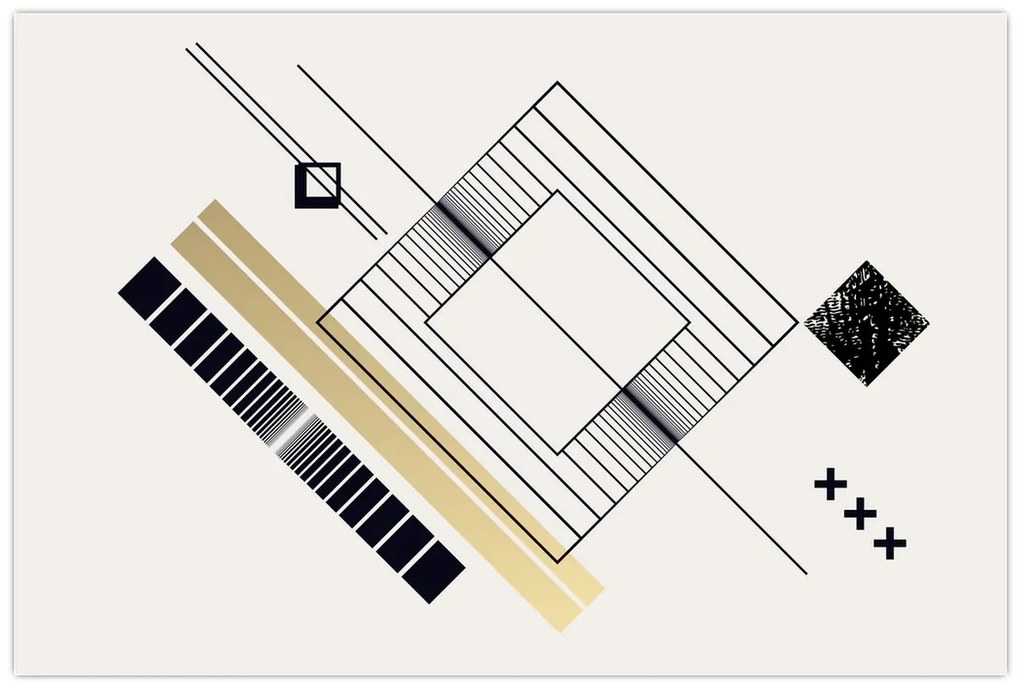 Obraz - Geometrické tvary N⁰6 (90x60 cm)
