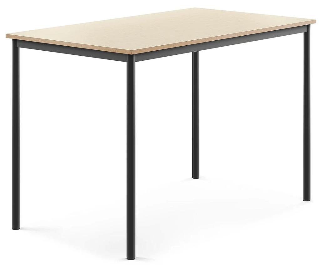 Stôl BORÅS, 1400x800x900 mm, laminát - breza, antracit