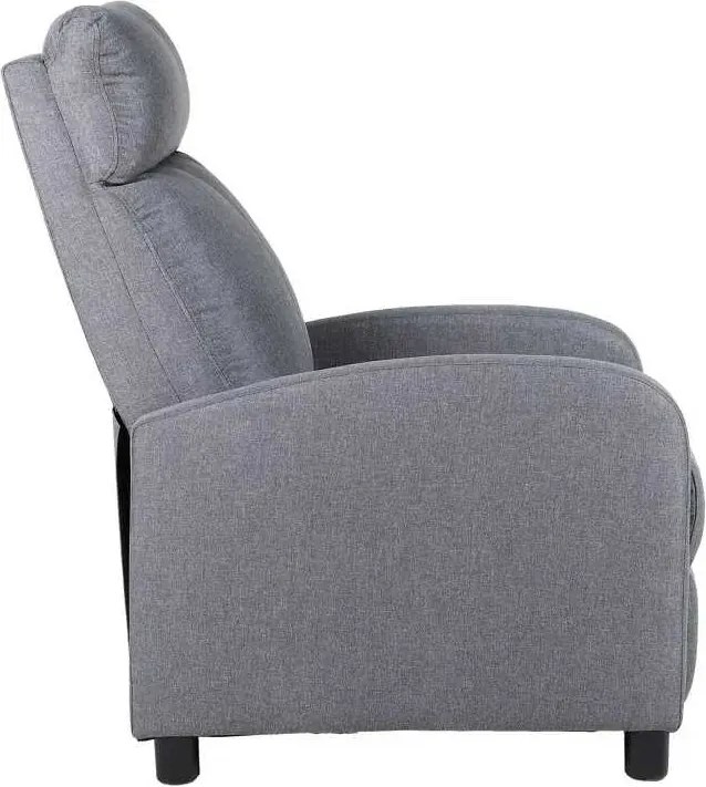 LuxuryForm DESIGN Televízne kreslo RUFO s polohovaním - sivé