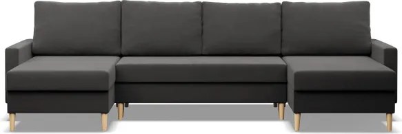 Sedacia súprava BLANK Comfort v tvare U sivá