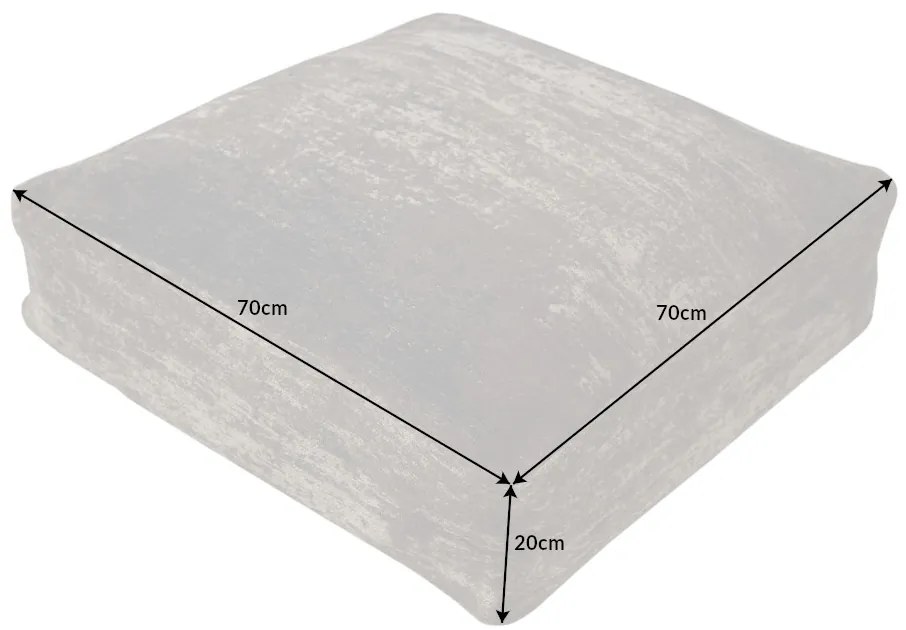 Vankúš na podlahu Modern Art 70cm hnedá