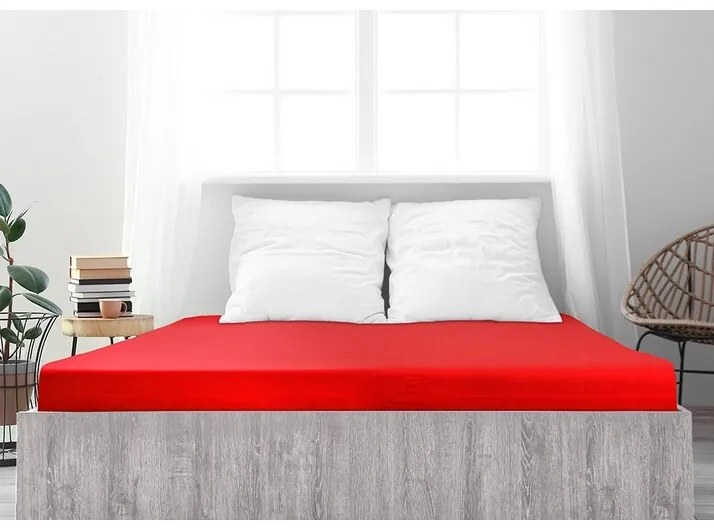 4Home jersey prestieradlo Ideál červená, 180 x 200 cm