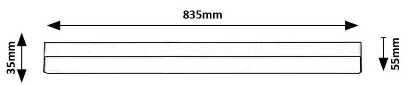 Rabalux 78049 podlinkové LED svietidlo Band 2, 83,5 cm, čierna