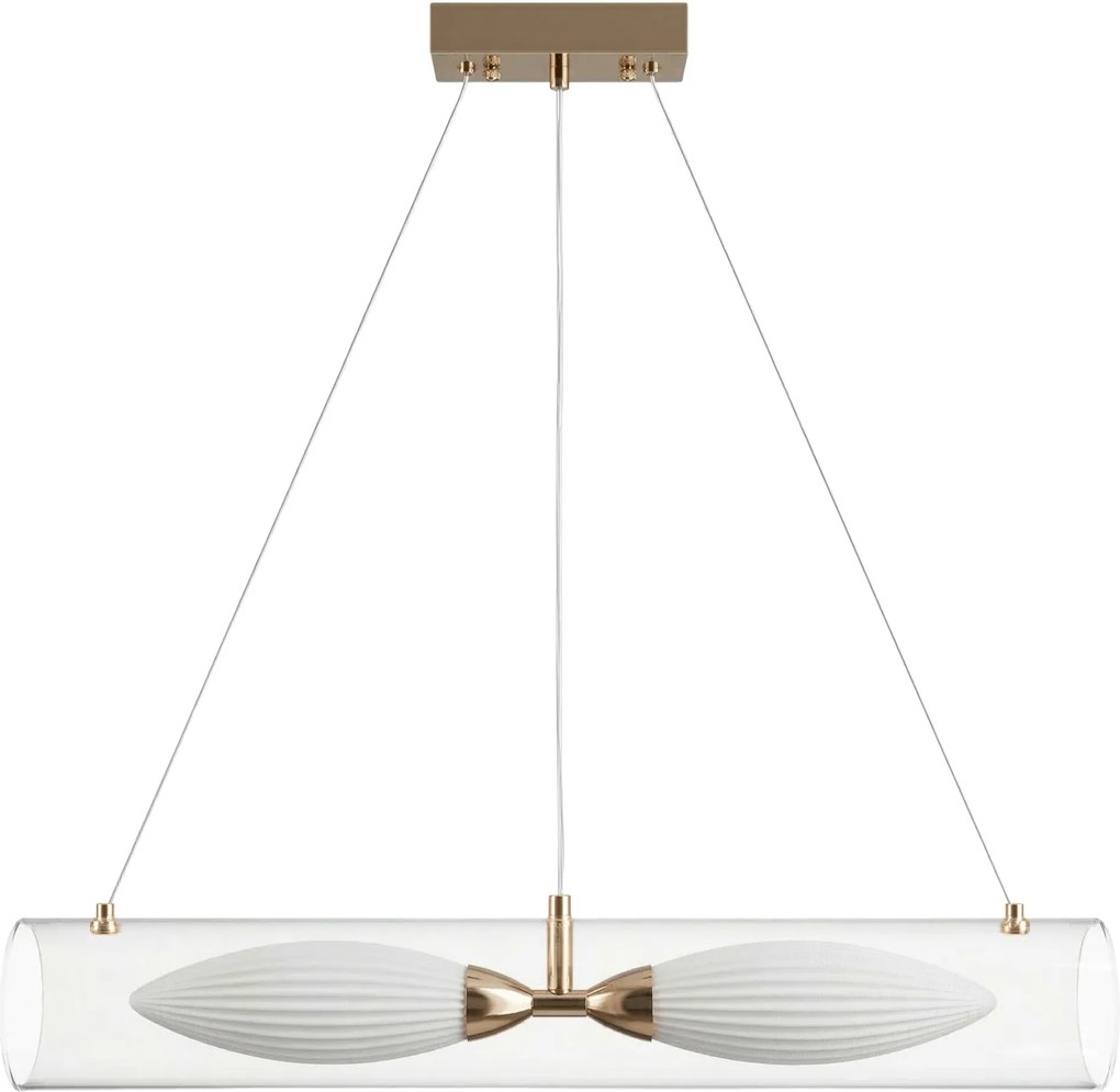Toolight Rea, ZÁVESNÉ STROPNÉ SVIETIDLO G152-2CP GOLD, OSW-04708