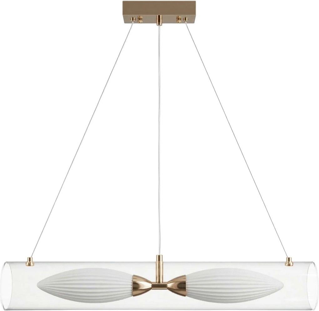 Toolight Toolight, ZÁVESNÉ STROPNÉ SVIETIDLO G152-2CP GOLD, OSW-04708