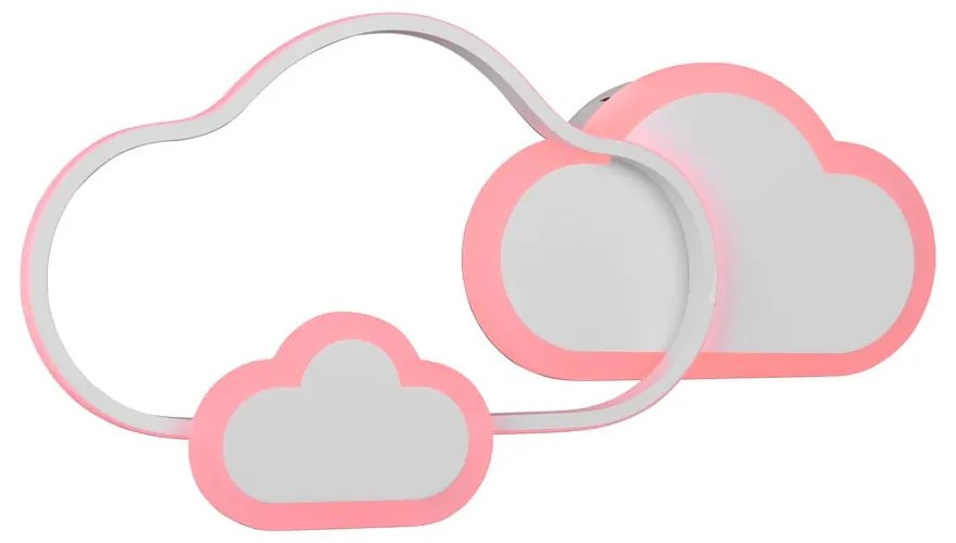 Biele detské svietidlo 52x25 cm Cloudy - Trio