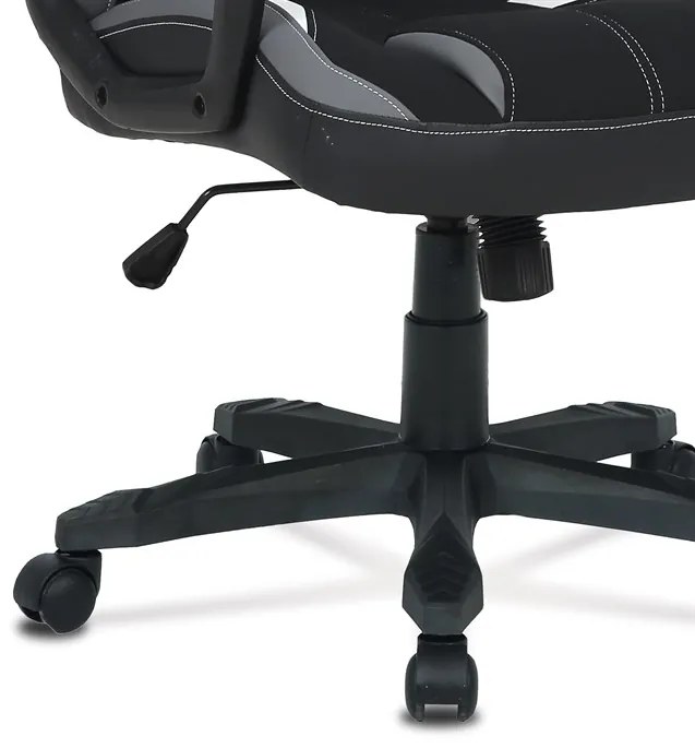 BONTEC Herné kreslo, hojdací mechanizmus, čierna látka, KA-Y326 GREY Farba: Čierna