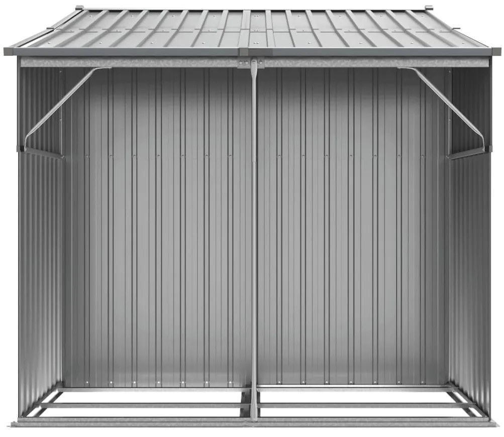 Záhradná kôlňa sivá 277x192,5x179 cm pozinkovaná oceľ