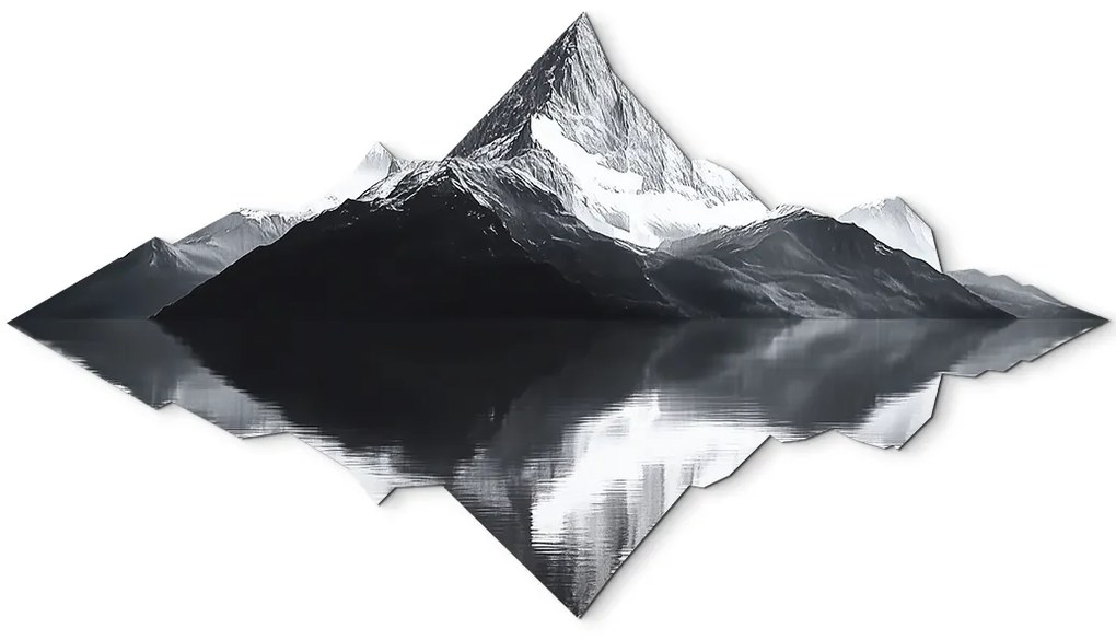 drevko | Minimalistický obraz Zrkadlo hory 41 x 745 cm
