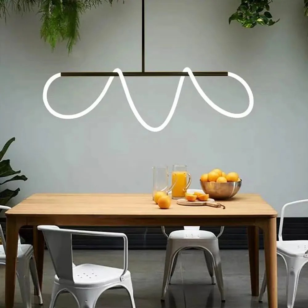 Toolight Toolight, LED závesné svietidlo 97 cm, 40W, APP856-CP, čierna, OSW-04031