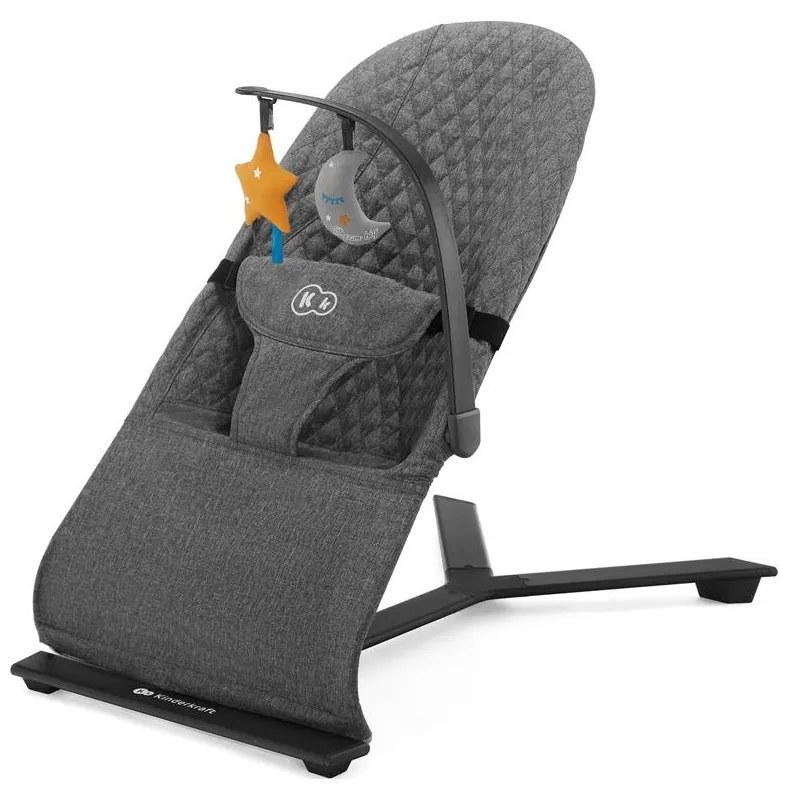 KINDERKRAFT - Detské ležadlo MIMI šedá