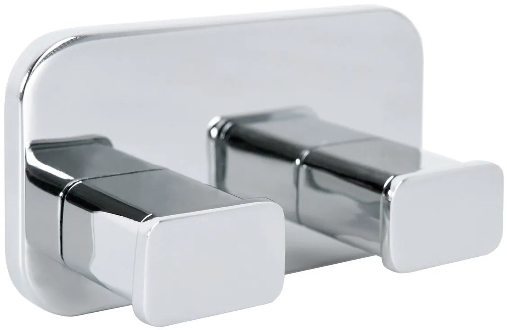 BISK Erga Tore, 2-háčikový vešiak na uteráky, chrómová, ERG-07823