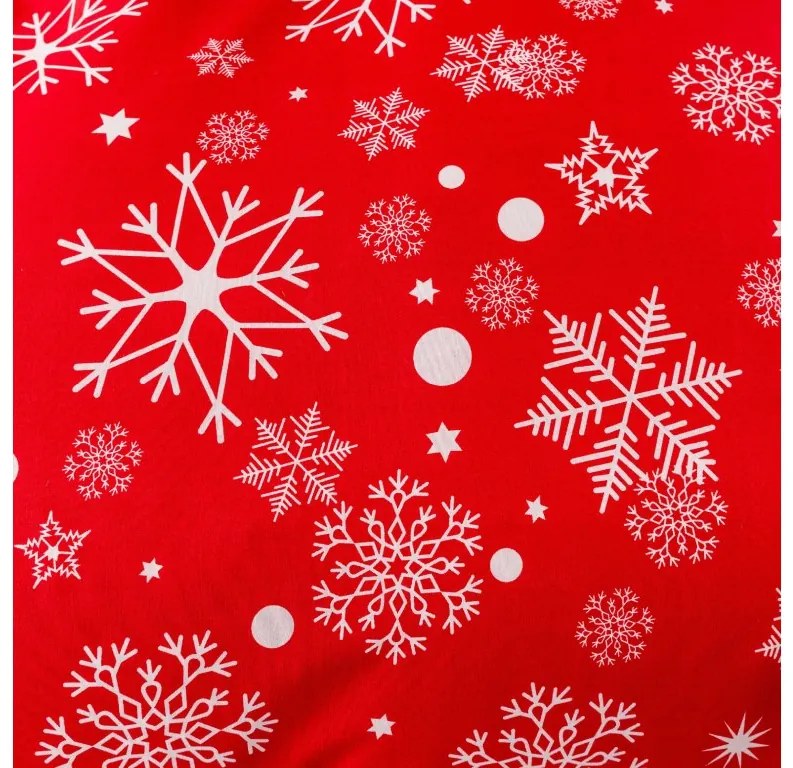 Obliečky z mikrovlákna SNOWFALL červené Rozmer obliečky: 70 x 90 cm | 140 x 200 cm