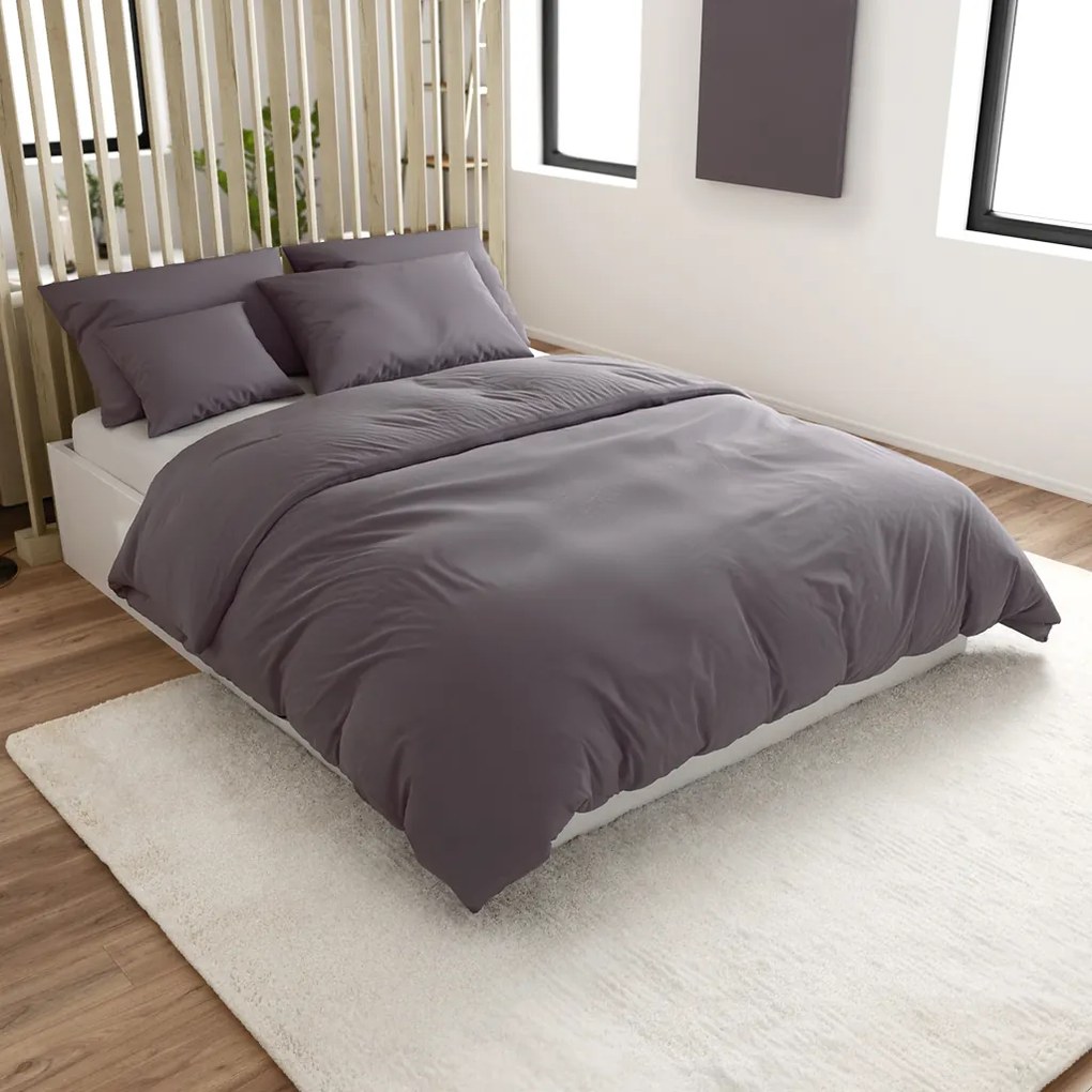 Bavlnené obliečky STANDO sivé Rozmer obliečky: 2 ks 70 x 90 cm | 200 x 220 cm