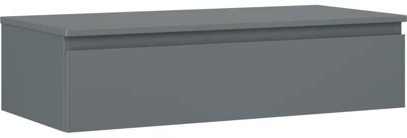 Mexen Orio, kúpeľňová skrinka 100 cm s hornou časťou, 1 zásuvka, grafitová matná, 91A10-10023-1-BFC66