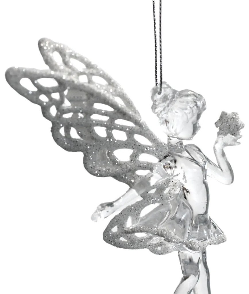 EWALDS Biele vianočné ozdoby víly 2-set