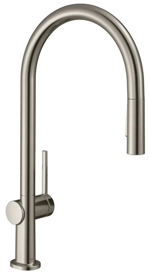 Hansgrohe M54, drezová batéria Talis s výsuvnou spŕškou, vzhľad nehrdzavejúcej ocele, HAN-72800800