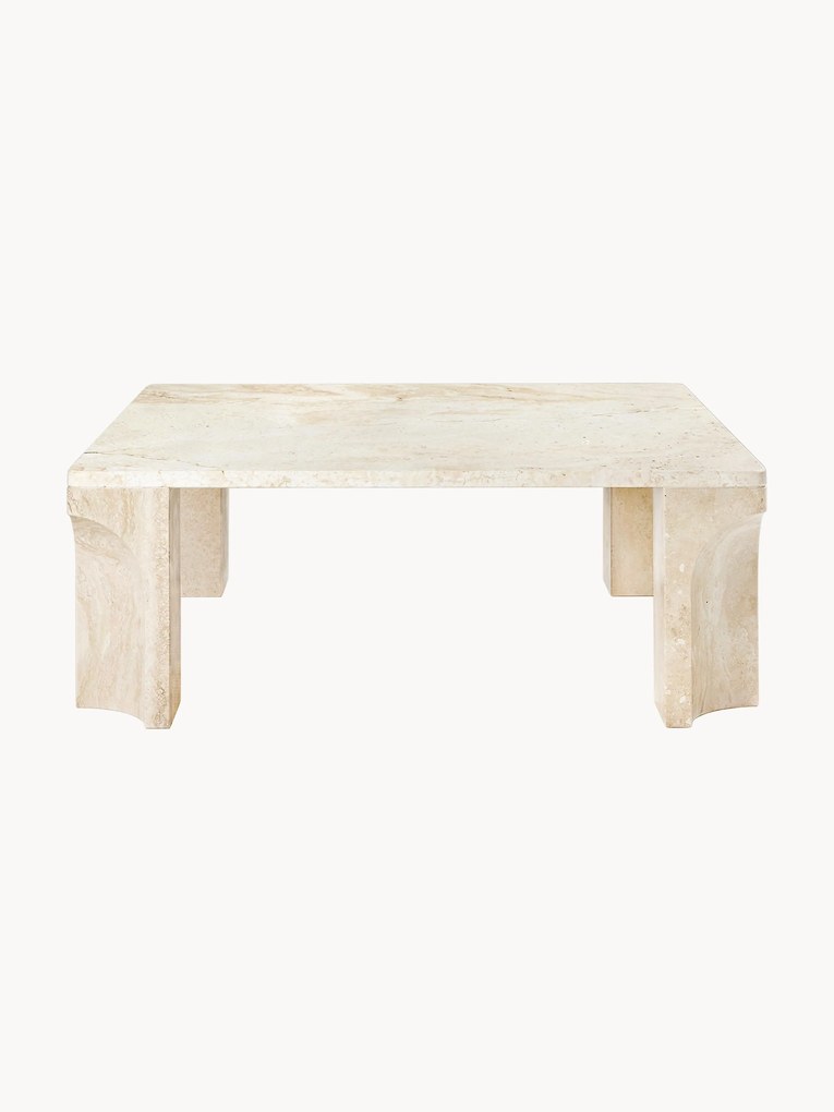 Travertínový konferenčný stolík Doric, Š 80 cm