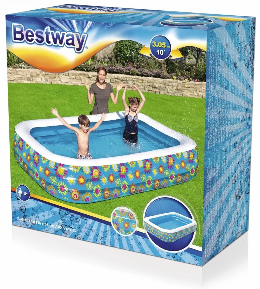 Nafukovací bazén pre deti Bestway 305 x 183 x 56 cm - 54121
