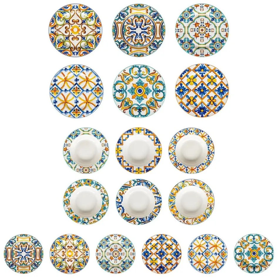 Porcelánové taniere v súprave 18 ks Medicea – Brandani