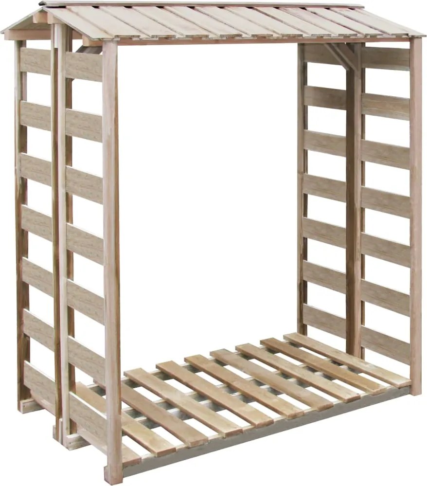 Prístrešok na drevo 150x90x176 cm, impregnovaná borovica 43329